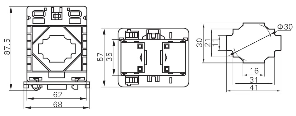 400A:5A CP-62/40 Cl.0.5 Transformador 5A Nucleo Solido ASCT HEYI