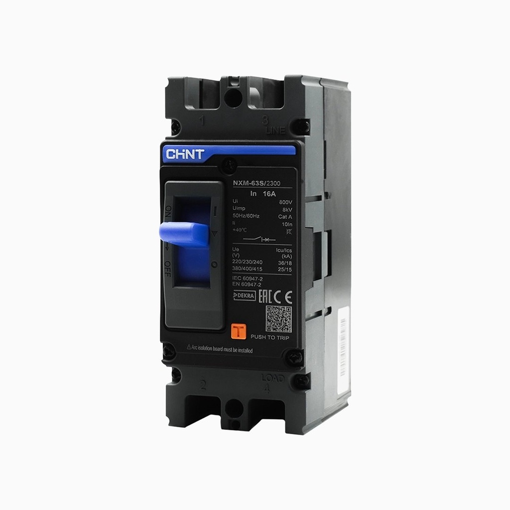 Interruptor MCCB NXM-63S 3P 32A 25kA termomagnetico fijo - Chint