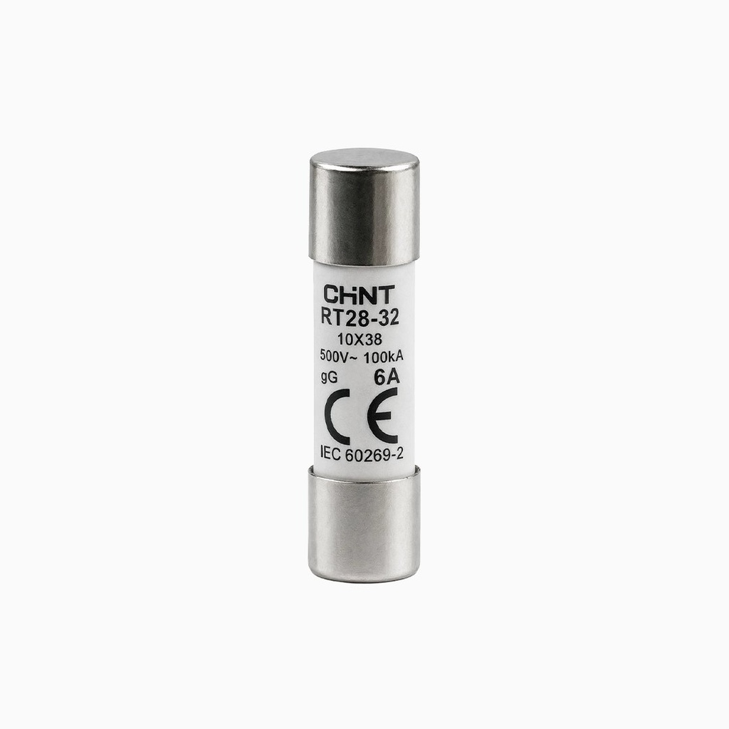 Fusible cilindrico 10x38 mm 25A gG/gL 500V 20 kA - Chint