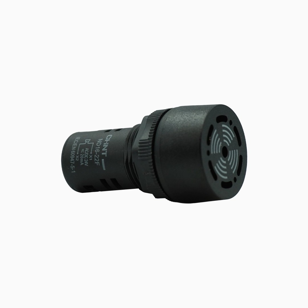 Indicador luminoso zumbador LED 22mm 24V tipo pulsante - Chint