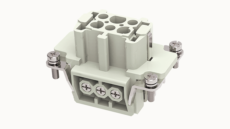 [DE-006-F] Conector Industrial Rectangular Hembra 6+PE - Degson - DE-006-F