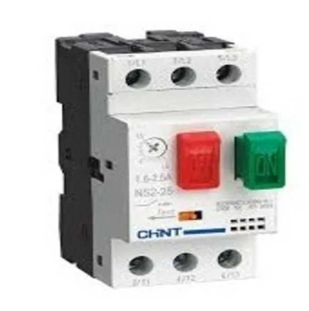 [09031100CH495081] Guardamotor c/tecla NS2 (reg 6.00 - 10.0A) 100kA - Chint - 09031100CH-495081