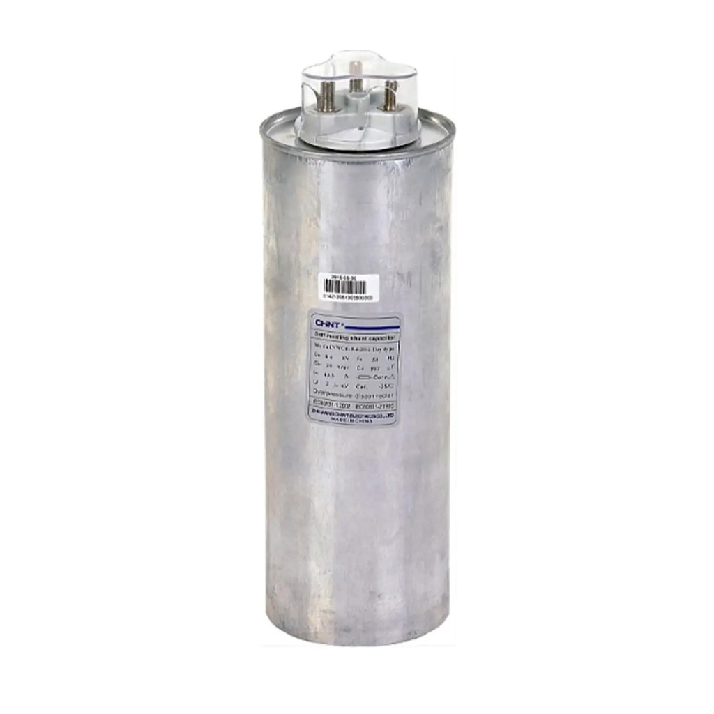 Condensador Trifásico seco botella 5kVAR 400V 50Hz - Chint - 1502040050CH