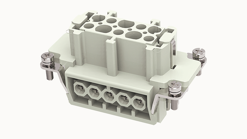 [DE-010-F] Conector Industrial Rectangular Hembra 10+PE - Degson - DE-010-F
