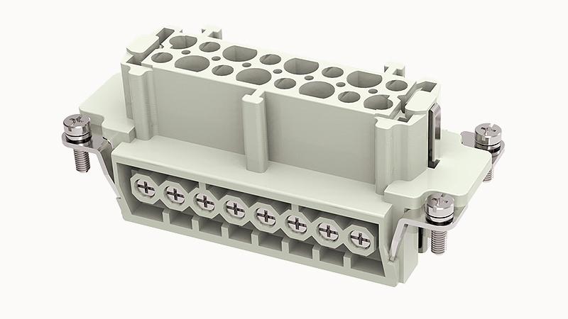 Conector Industrial Rectangular Hembra 16+PE - Degson - DE-016-F