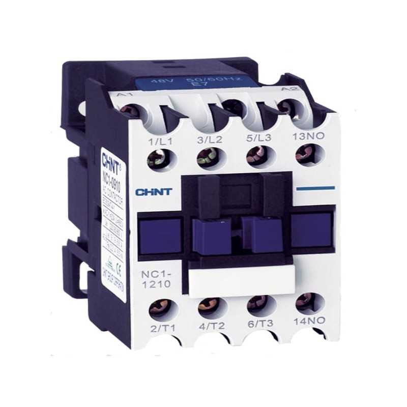 [03010128010CH221356] Contactor NC1,12A, 3P+1NA; 5.5KW (AC3/380V) control 220 - Chint - 03010128010CH