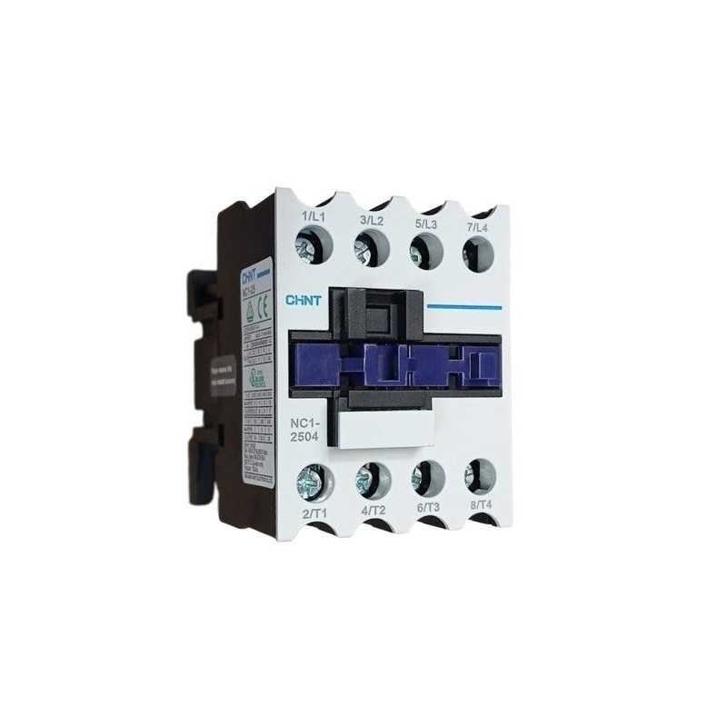 [03010269000CH221723] Contactor NC1, 25A 4P 11KW (AC3/380V) control 220 Vac - Chint - 03010269000CH