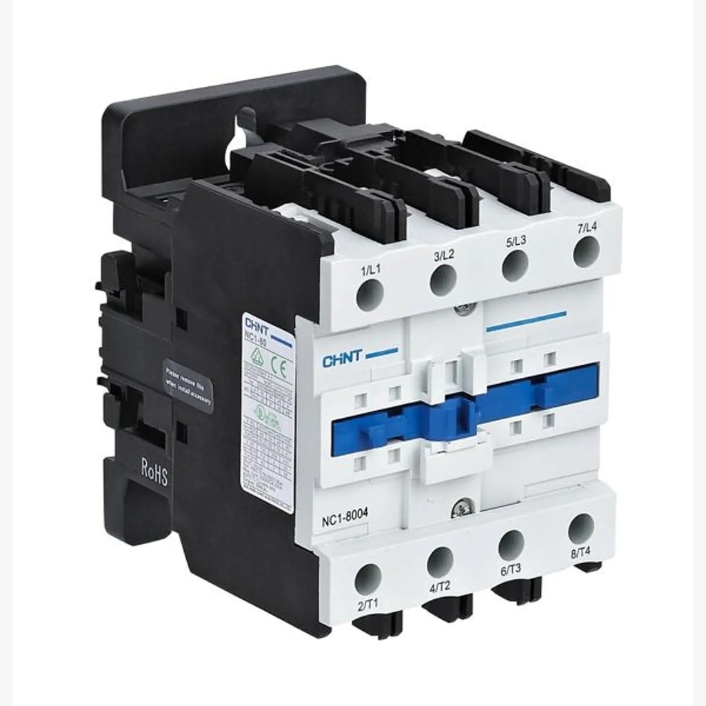 [03010959000CH223024] Contactor NC1, 95A 4P; 45KW (AC3/380V) control 220 Vac - Chint - 03010959000CH