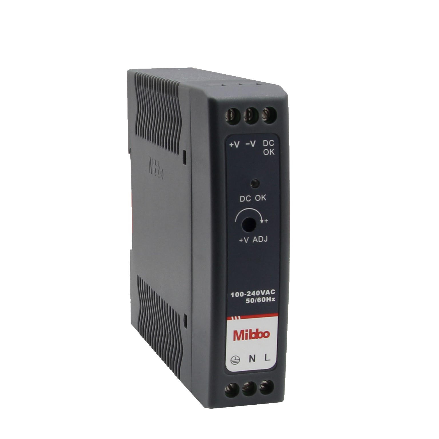 Fuente de Poder Mibbo MGR040-24F Riel DIN 24VDC 1.7A 40.8W