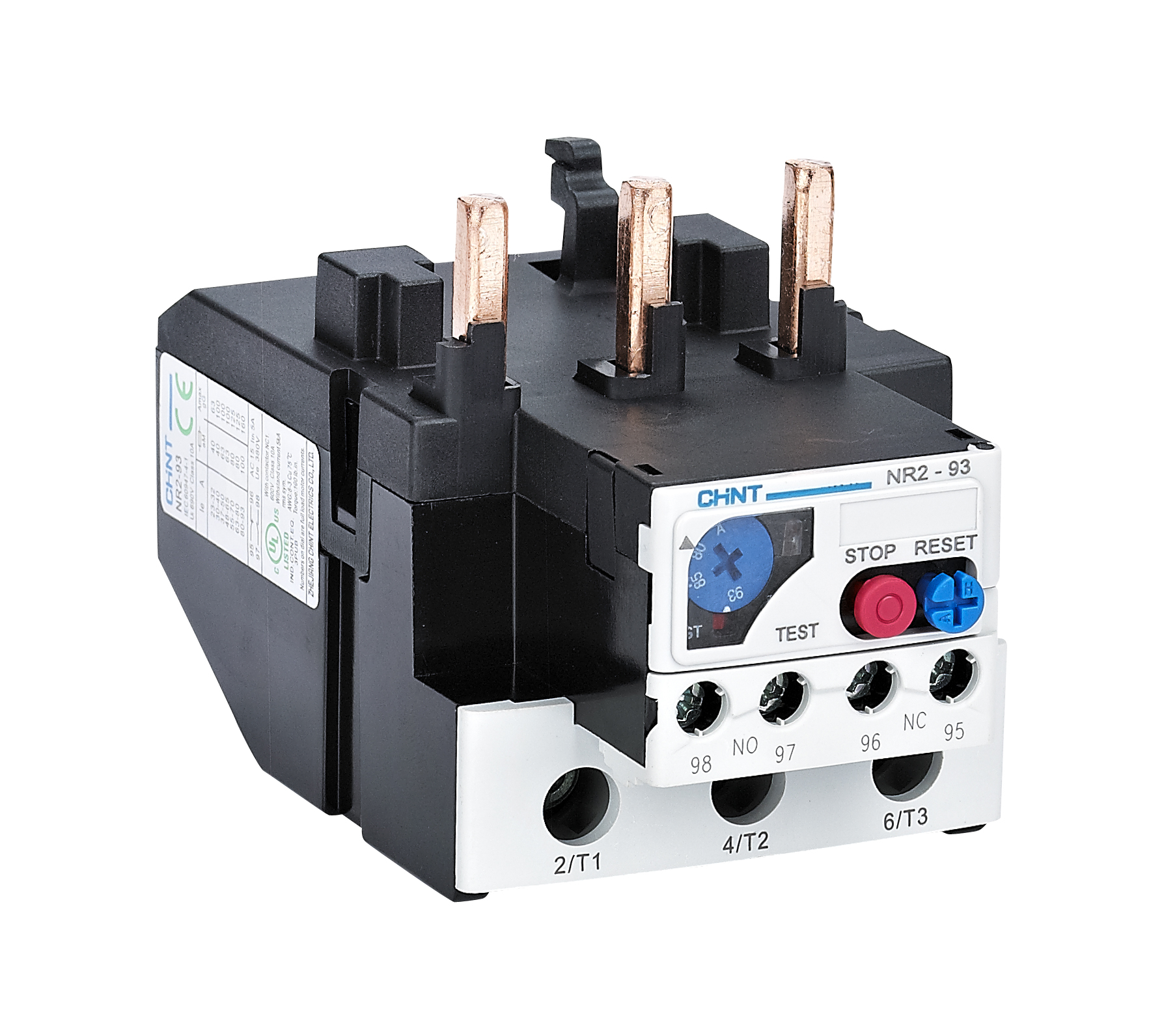 Relé Térmico NR2-11.5 para NC6 desde 0,25A hasta 0,4A - CHINT - 050100040CH