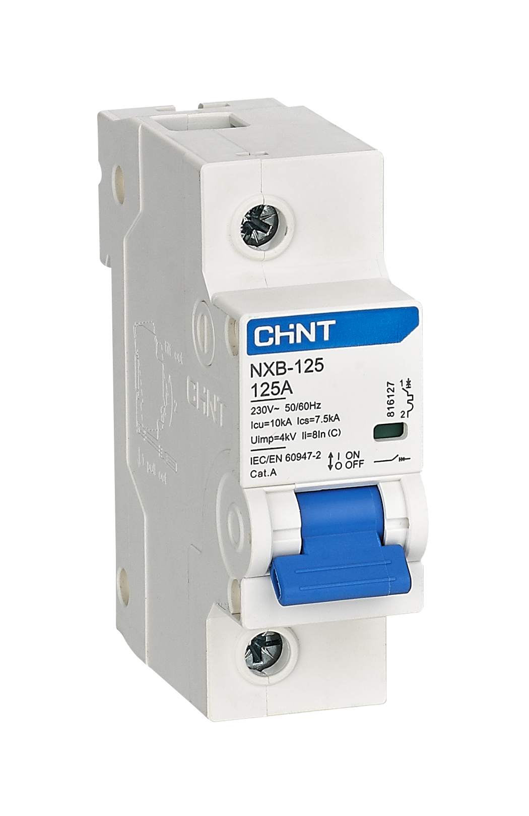 Interruptor 1Px80A 10kA curva C, NXB-125H - CHINT - 07031180CH