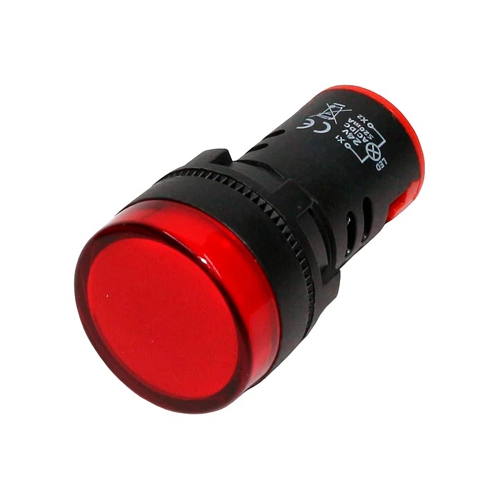 Luz piloto led Rojo 22mm 220V- Cirkon electric