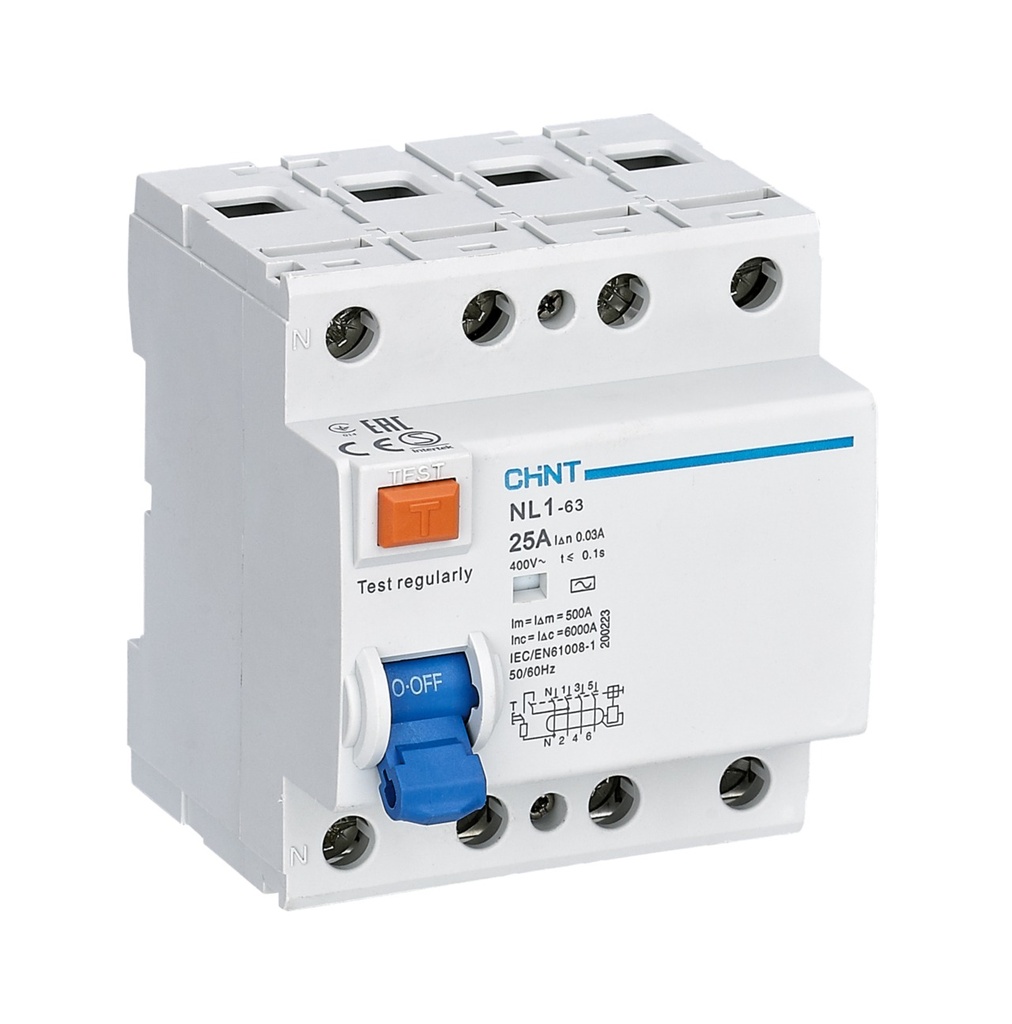 [070244030CH200230] Interruptor diferencial 4Px40A 300mA , RCCB NL1-Tipo AC - Chint - 070244030CH
