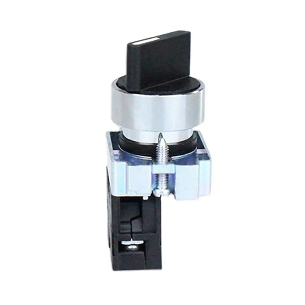 [2508122CH573982] Selector Manilla Corta, Metalico, Negro, 2NA 3pos Fijas - Chint - 2508122CH
