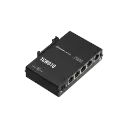 TSW010 Switch DIN Rail 5 Puertos Fast Ethernet 10/100 PoE Negro - Teltonika