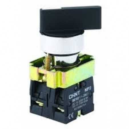 [2508101CH573992] Selector Manilla Larga, Metalico, Negro, 1NA 2pos Fijas - Chint - 2508101CH