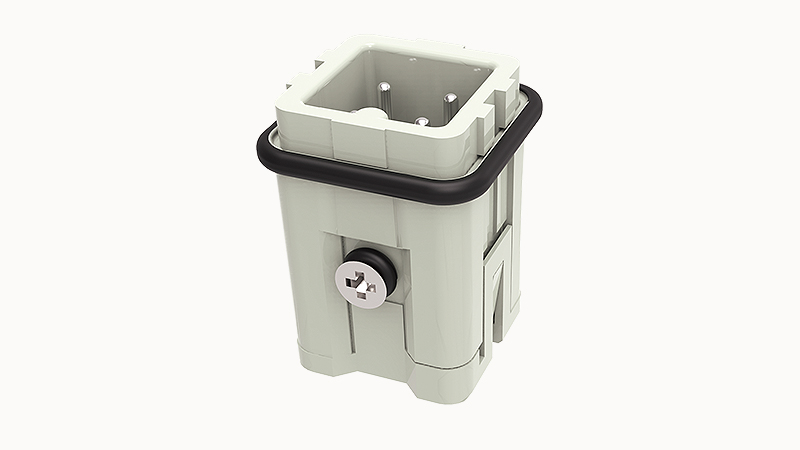 [DA-003-MS] Conector Industrial Cuadrado Macho 3+PE - Degson - DA-003-MS