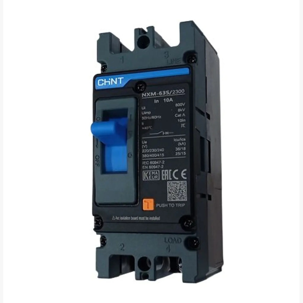 [0721222025CH] Interruptor MCCB fijo NXM-63S 2Px25A 25kA - Chint - 0721222025CH