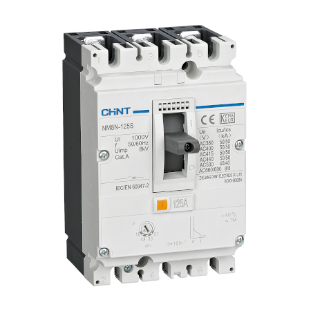Interruptor NM8N-125C 4P 63A MCCB 44-63A 415V 36KA - Chint - 07224020063CH