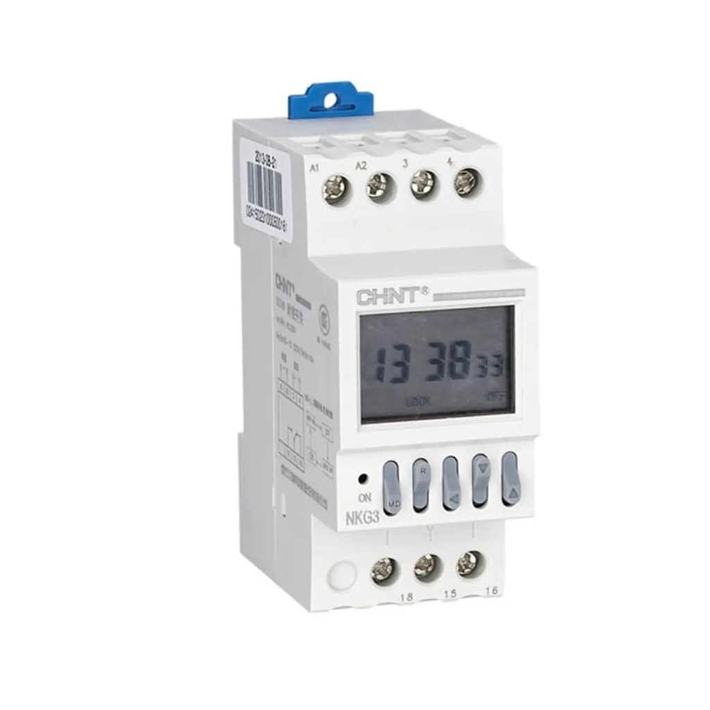 Interruptor horario digital Diario/Semanal 220Vac- Chint - 271205CH