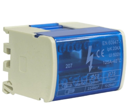 Barra Repartidora Bipolar 2Px7 - 125A - Cirkon electric