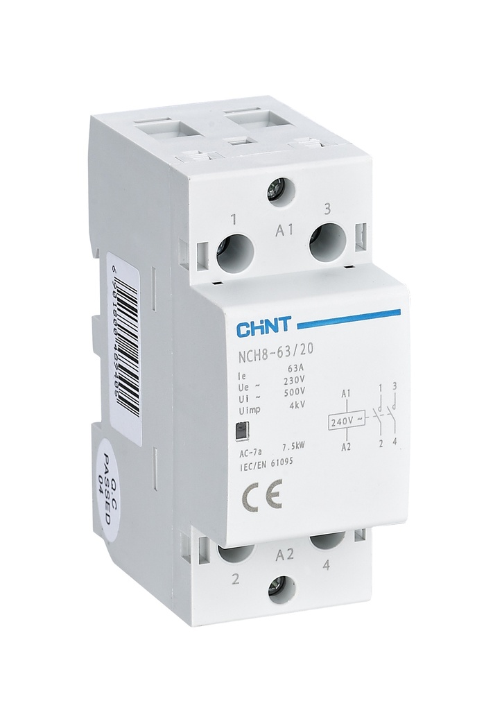 Contactor Modular 230Vac/Dc 16A, 4KW AC1, 1NA+1NC - CHINT - 03010166845CH