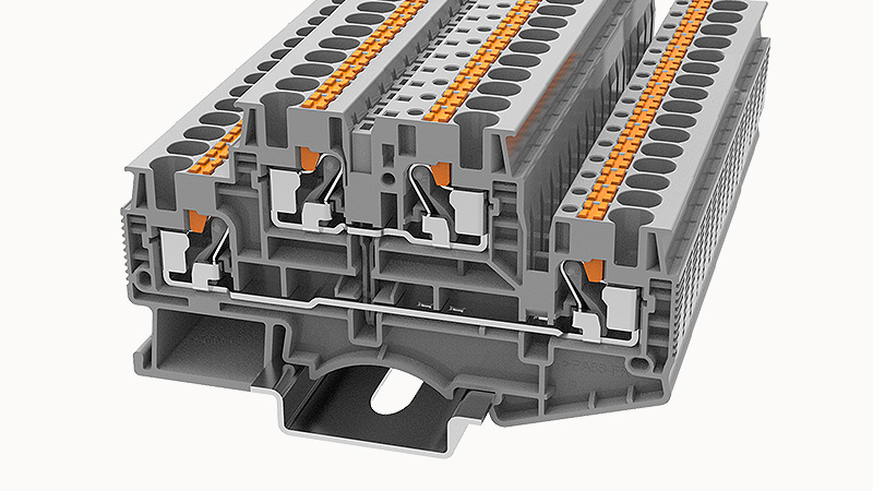 Borne Push In Dos Pisos 4mm DSKK4 - Degson