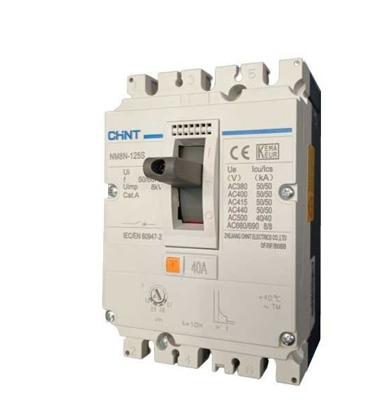 Interruptor NM8N-125C 3P 80A MCCB 56-80A 415V 25KA
