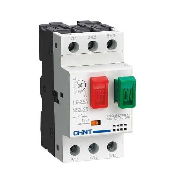 [09031630CH] Guardamotor c/tecla NS2-80B (reg 40-63A) 15kA