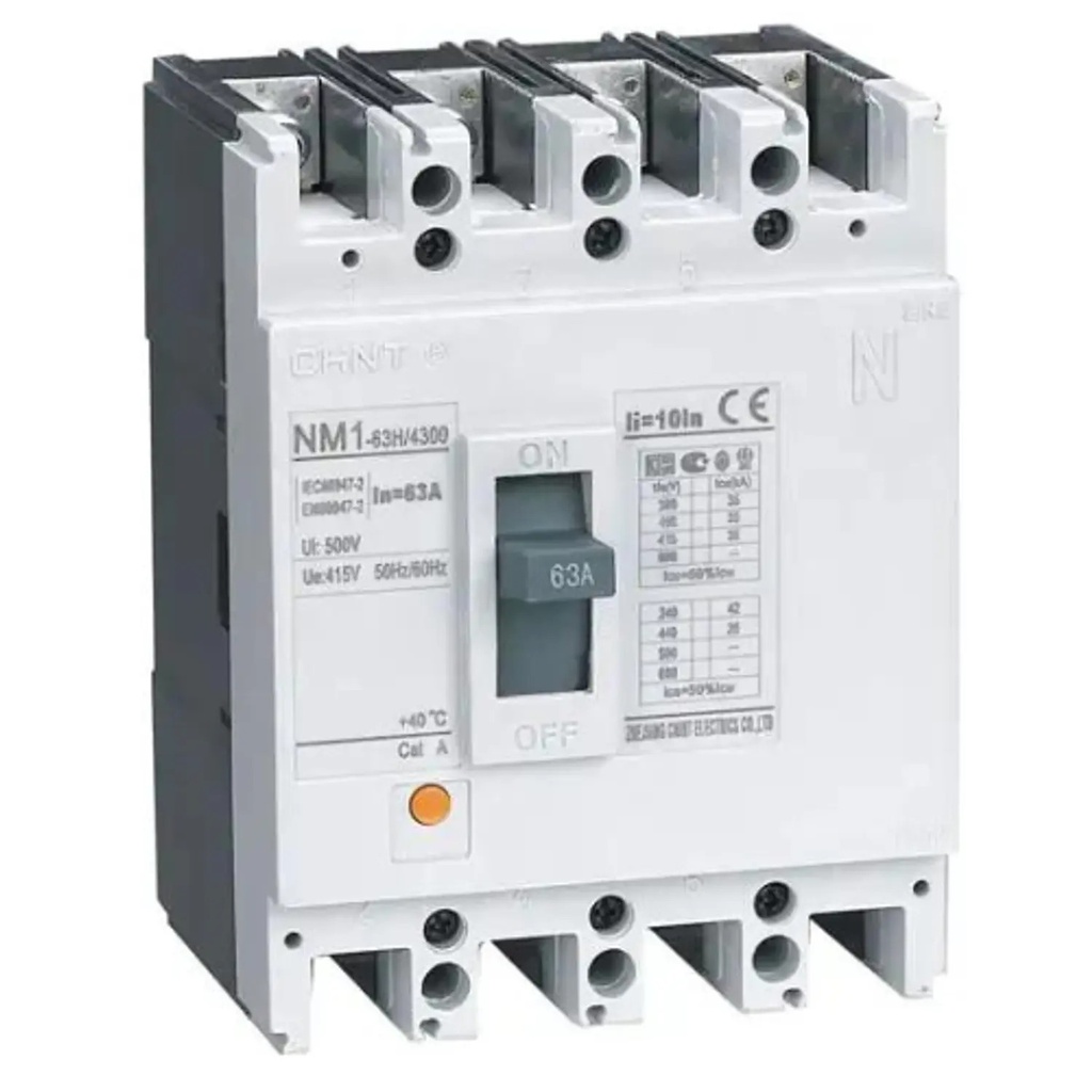 [0721444230CH] Interruptor 4P NM1-400S/4300 300A (fijo) 690V: 35kA NM1-400S/4300 300A - Chint - 0721444230CH