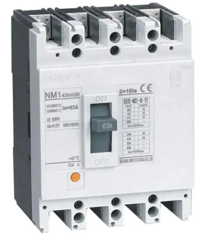 Interruptor 4P NM1-125H/4300 80A (fijo) 690V: 50kA