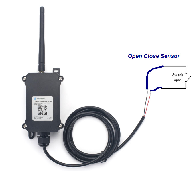 Sensor contacto abierto/cerrado LoRaWAN para exteriores CPL01 Dragino