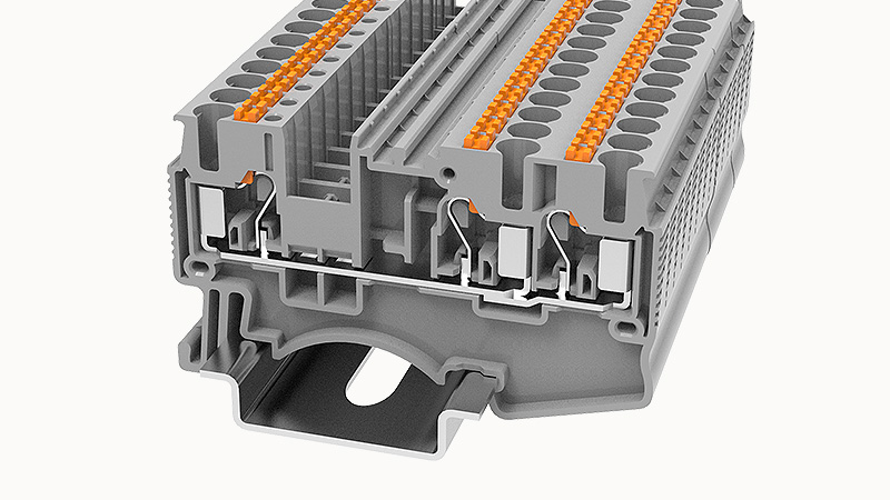 [DS10-TW-01P-11-00A(H)] Borne Push In 10mm 1 es a 2 DS10-TW - Degson