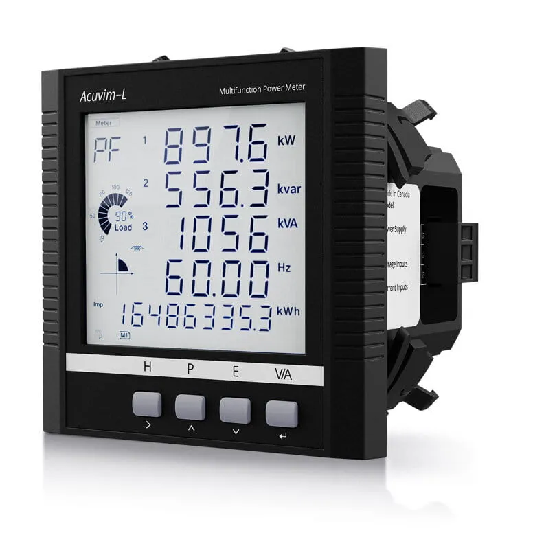 Acuvim-CL-5A - Analizador trifásico a panel compatible con TC 5A - Acuenergy