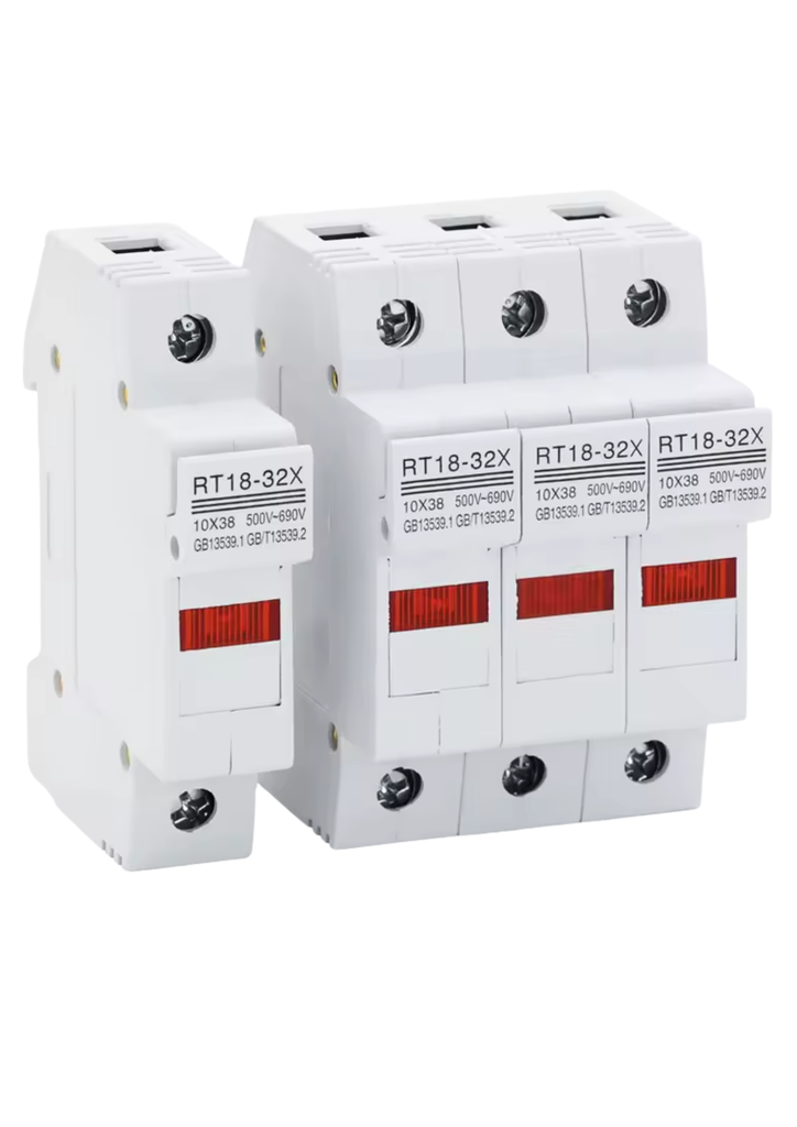 Porta fusible con indicador unipolar para fusibles 10x38 - Cirkon Electric