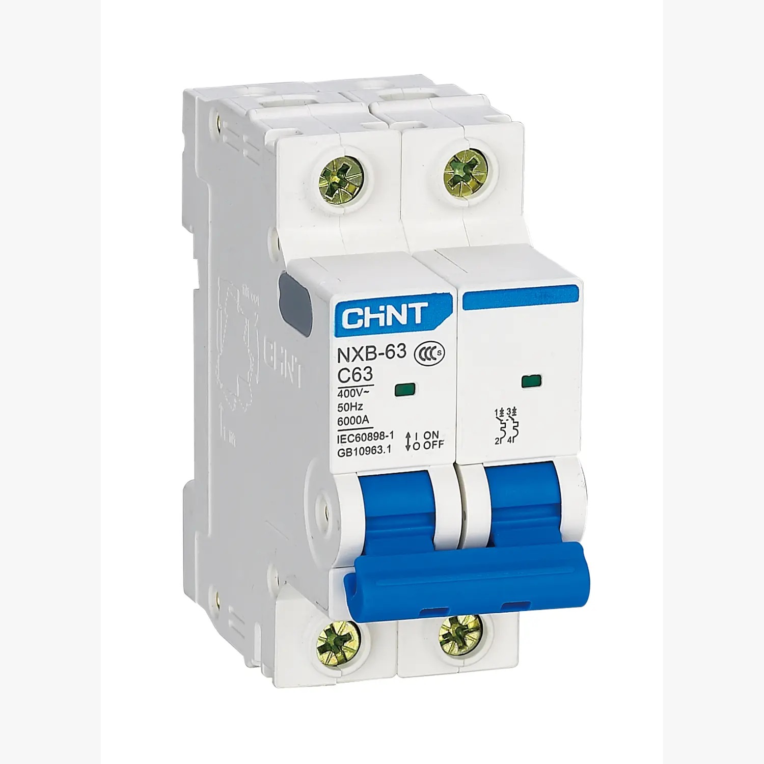 Interruptor NXB-63 2Px50A 6kA curva C CHINT - 070102050CH