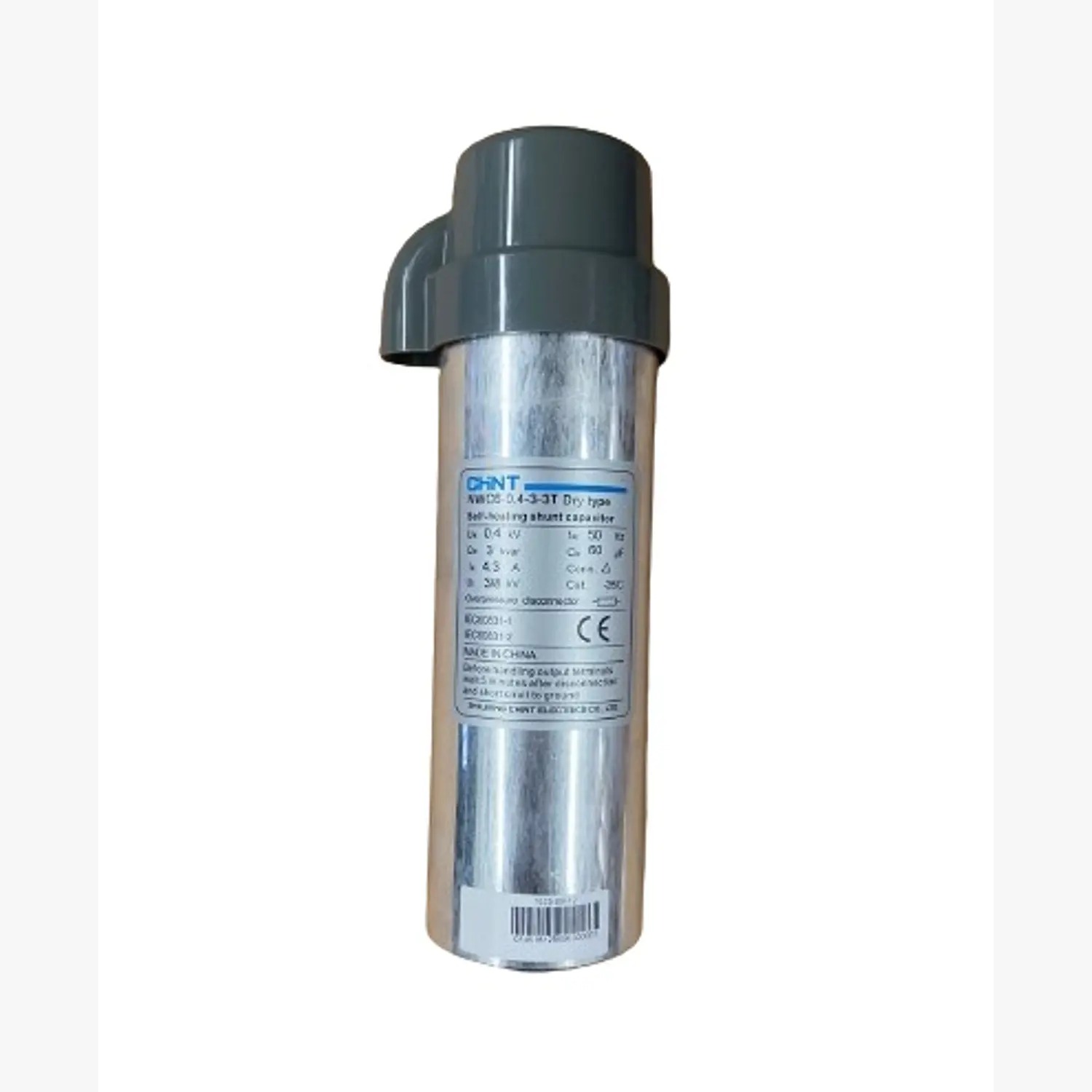 Condensador Trifásico seco botella 3kVAR 400V 50Hz - Chint - 1502040030CH