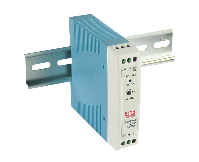 Fuente de Poder-5VDC-3A-15W - Mean Well - Riel DIN