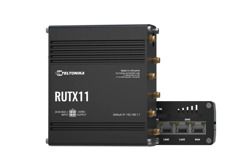 [RUTX11] Router RUTX11 Industrial Teltonika - Ethernet - Wi-Fi - 4G LTE - Doble SIM - Bluetooth