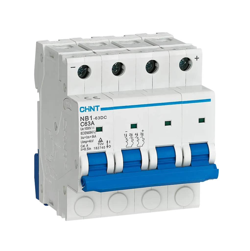 [07032432CH182737] Interruptor DC 2Px32A 1000VDC, curva C, NB1-63DC-4P-C32 - Chint - 07032432CH