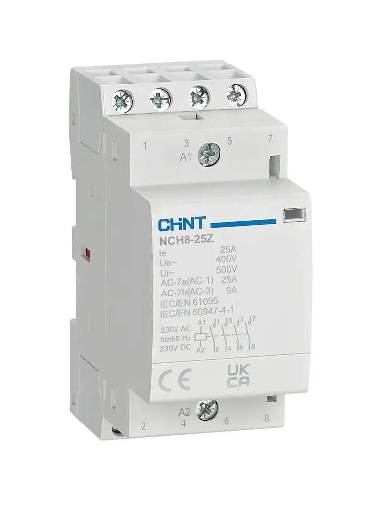 Contactor modular NCH8 230VAC 25A, 16KW AC1, 2NA+2NC