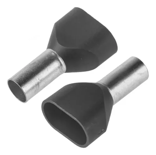 [CKE-TE2510-GREY] Ferrul Doble Gris 14 AWG - 2.5mm (100u) - Cirkon Electric