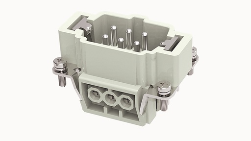 [DE-006-M] Conector Industrial Rectangular Macho 6+PE - DE-006-M