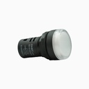 Indicador luminoso LED 22mm 110V blanco, superficie curva - Chint