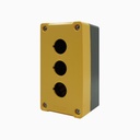 Caja Botonera NPH1-30J 3 Perf. 22mm IP65 138x74x59mm Amarillo/Gris - Chint