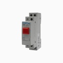 Pulsador riel DIN rojo 1NA+2NC con piloto 230 V NP9-12D3/2 - Chint