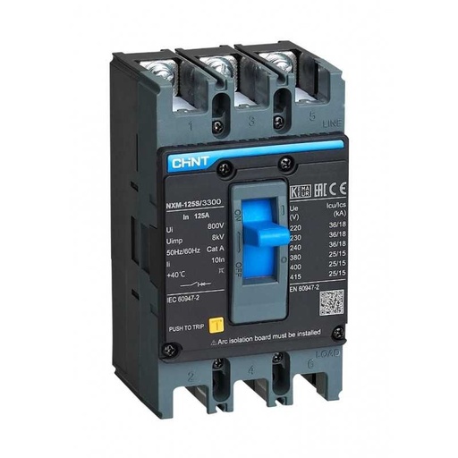[07212310050CH] Interruptor MCCB fijo NXM-63E 3Px50A 15kA - CHINT - 07212310050CH