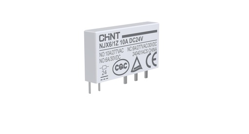 [053706012CH] Mini Relé Interfaz 1NA 1NC 6A Control 12VDC NJX6/1Z - CHINT - 053706012CH
