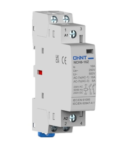 [03010166846CH] Contactor modular 230Vac/Dc 16A, 4KW AC1, 2NA - CHINT - 03010166846CH
