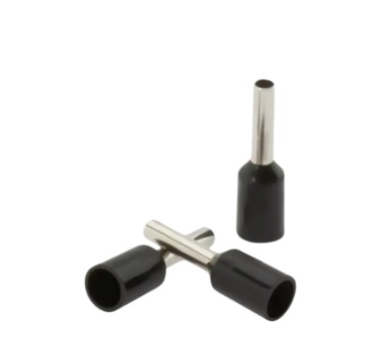 [CKE-F-E6012-10AWG-6MM-BLACK] Ferrul 10awg 6mm Negro (100un) - Cirkon Electric
